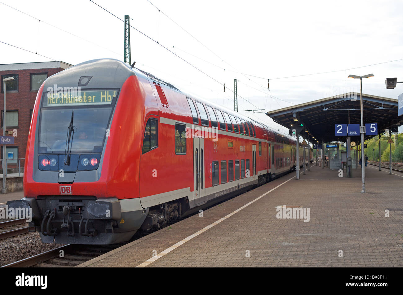 Regional Express Passenger Train Re Opladen Germany Stock Photo Alamy