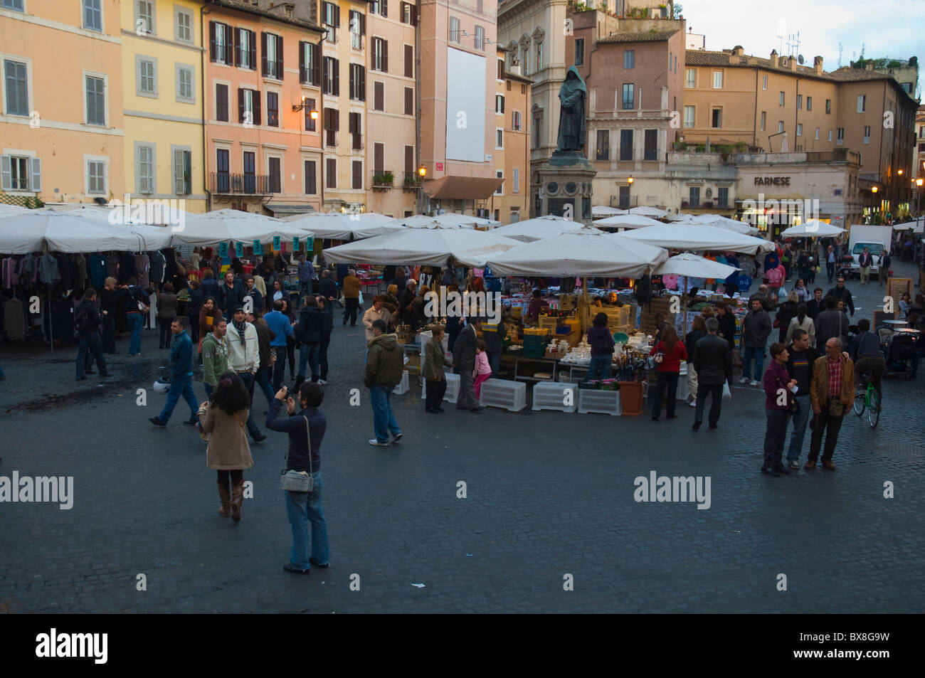 Campo de Fiori square centro storico old town Rome Italy Europe Stock ...