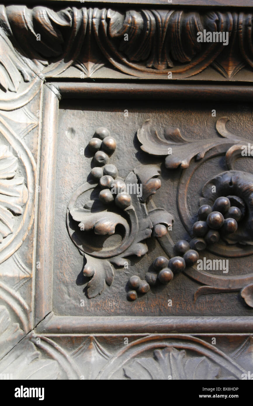 Wood Patterns Rome wooden carved shapes on door in rome, italy Stock Photo - Alamy