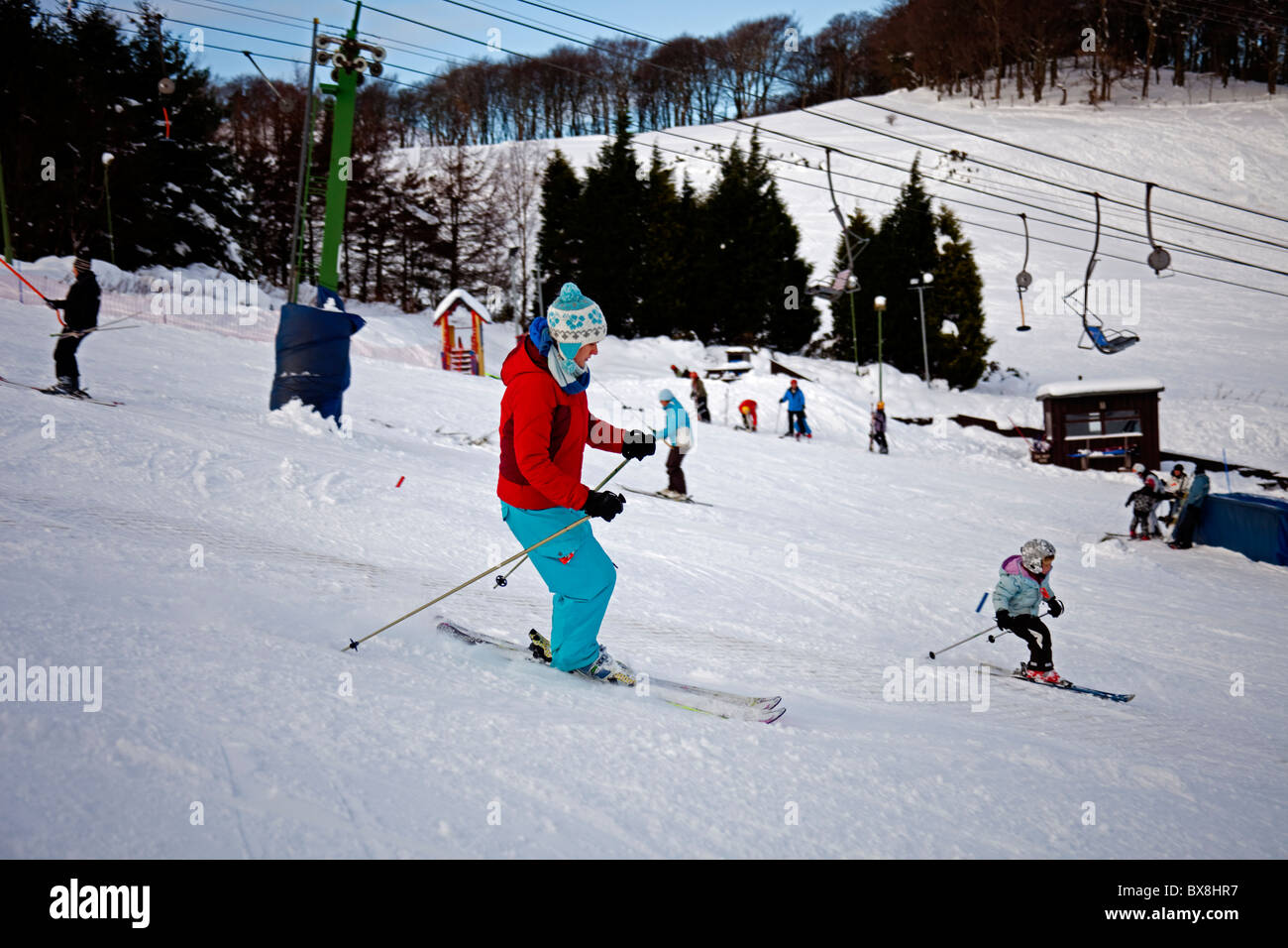 Midlothian snowsports centre, hillend hires stock photography and