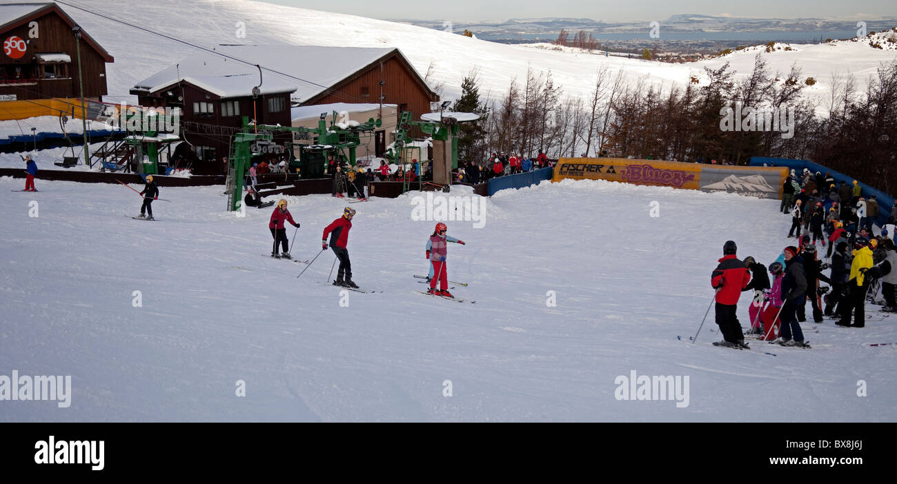 Midlothian snowsports centre, hillend hires stock photography and