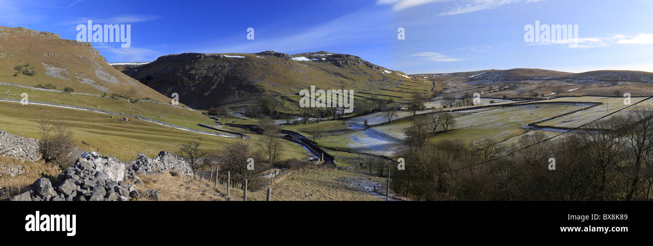 Stitched Panorama of Goredale Stock Photo