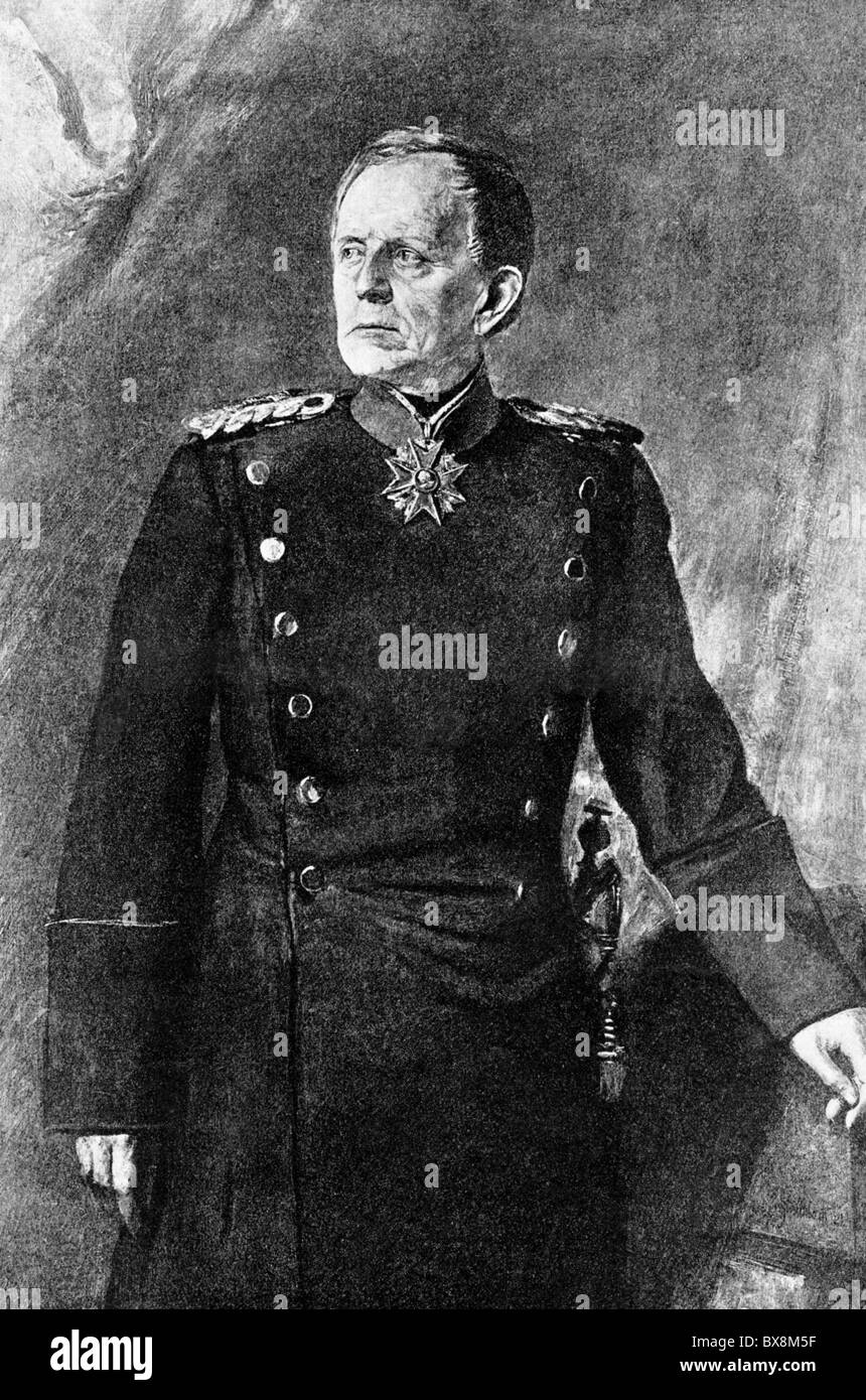 Moltke, Helmuth Karl von, 26.10.1800 - 24.4.1891, Prussian general, Chief of General Staff 1858 - 1888, half length, print after painting by Franz von Lenbach, published in 1890, Stock Photo