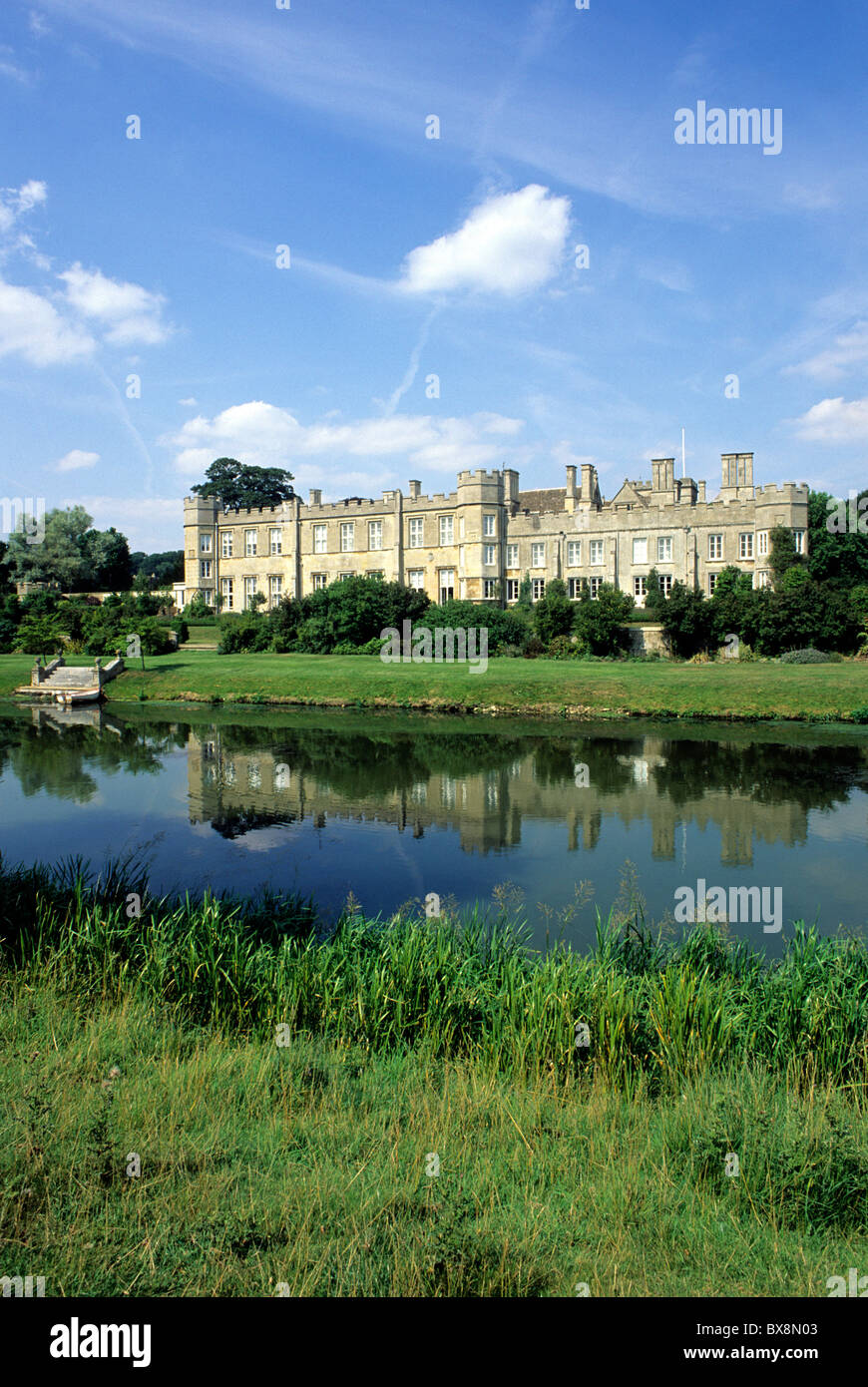 Deene Park, lake and house, Northamptonshire, medieval manor house English houses stately home