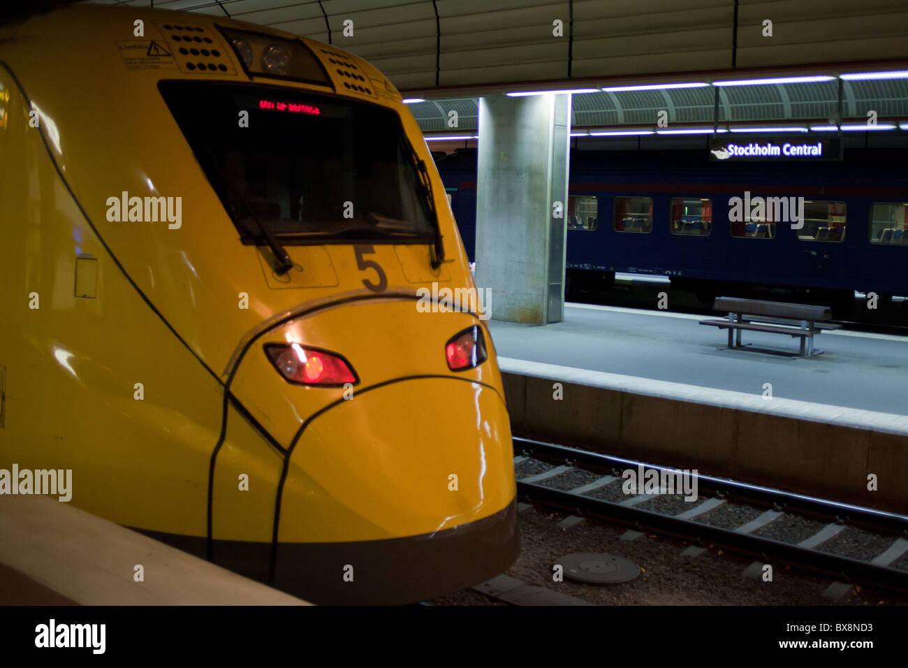 Arlanda Express train from Central Station Stockholm to Arlanda Airport