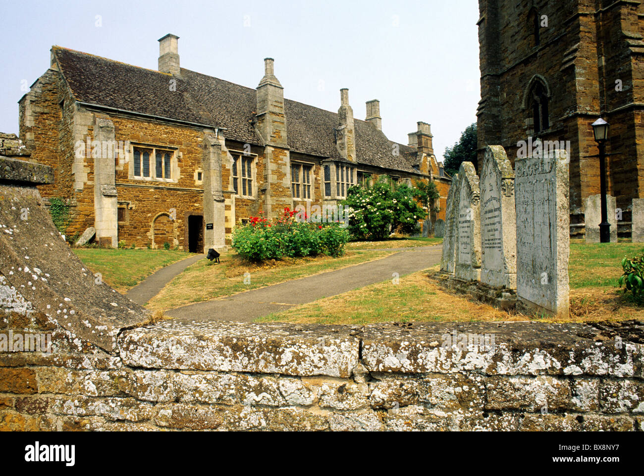 Lyddington Bede House, Rutland, Leicestershire England UK English medieval architecture building buildings Stock Photo