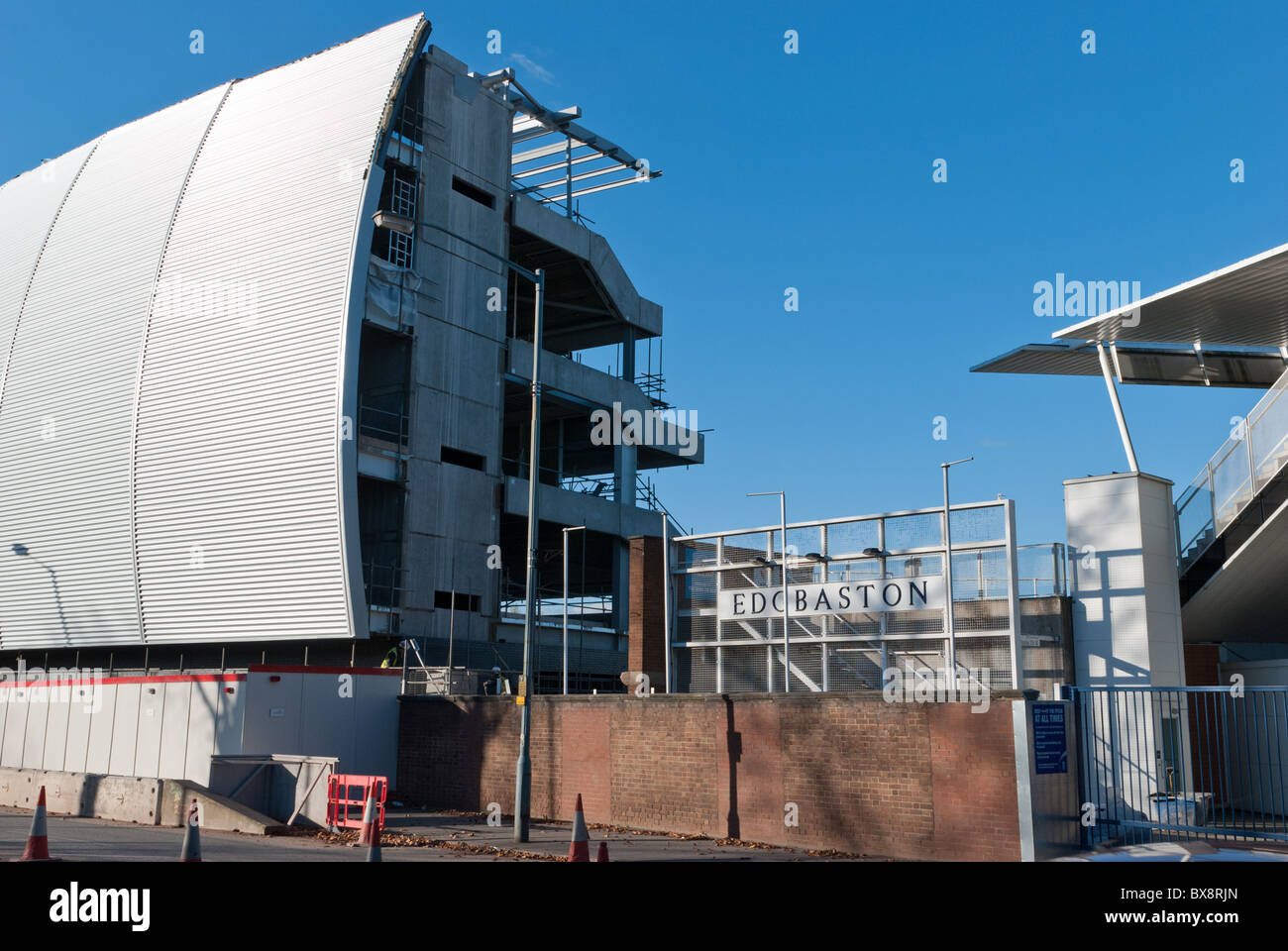 Construction of new stands at the Edgbaston Cricket Ground Stock Photo