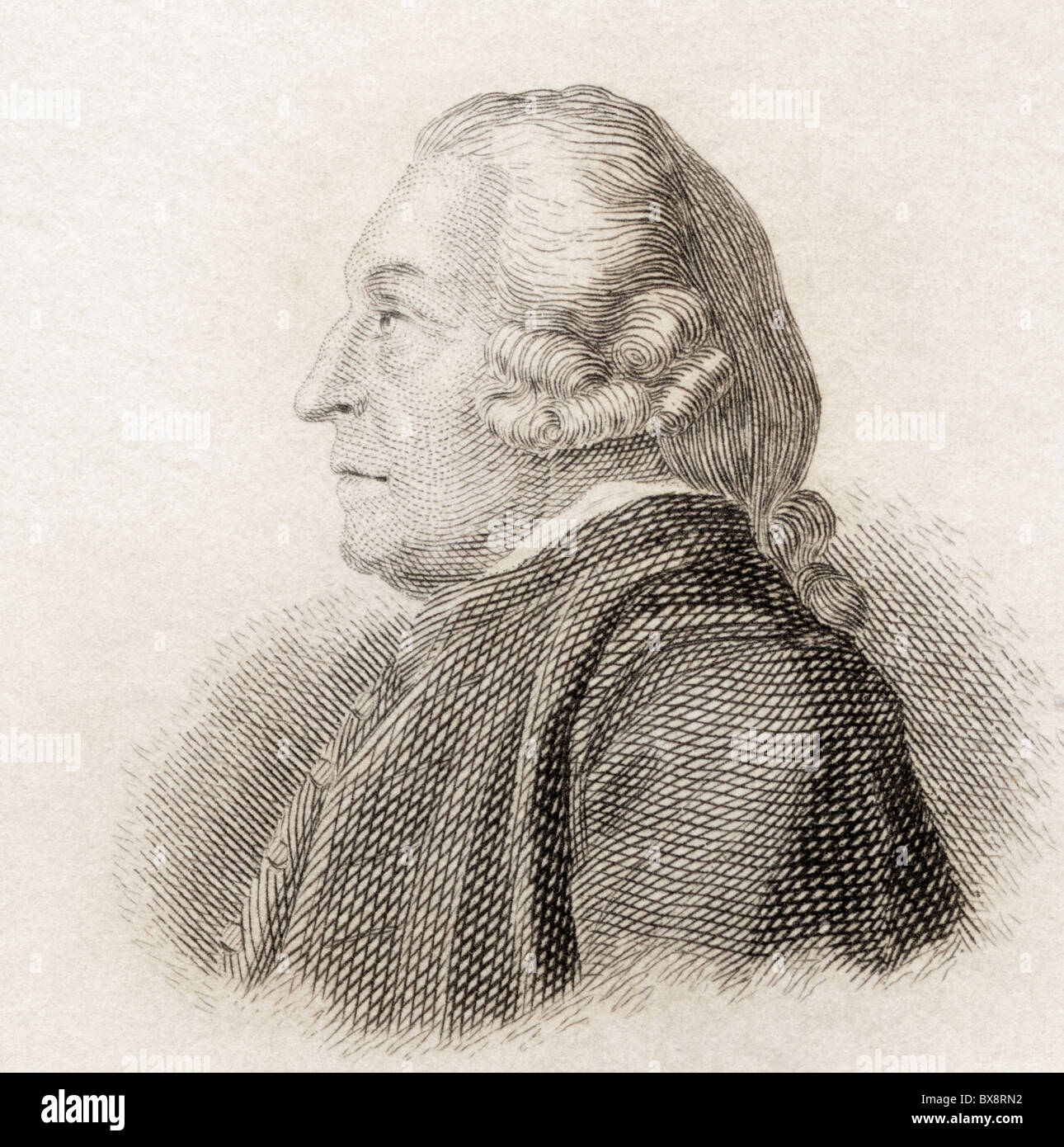 James Harris, 1709 to 1780. English politician and grammarian. Stock Photo