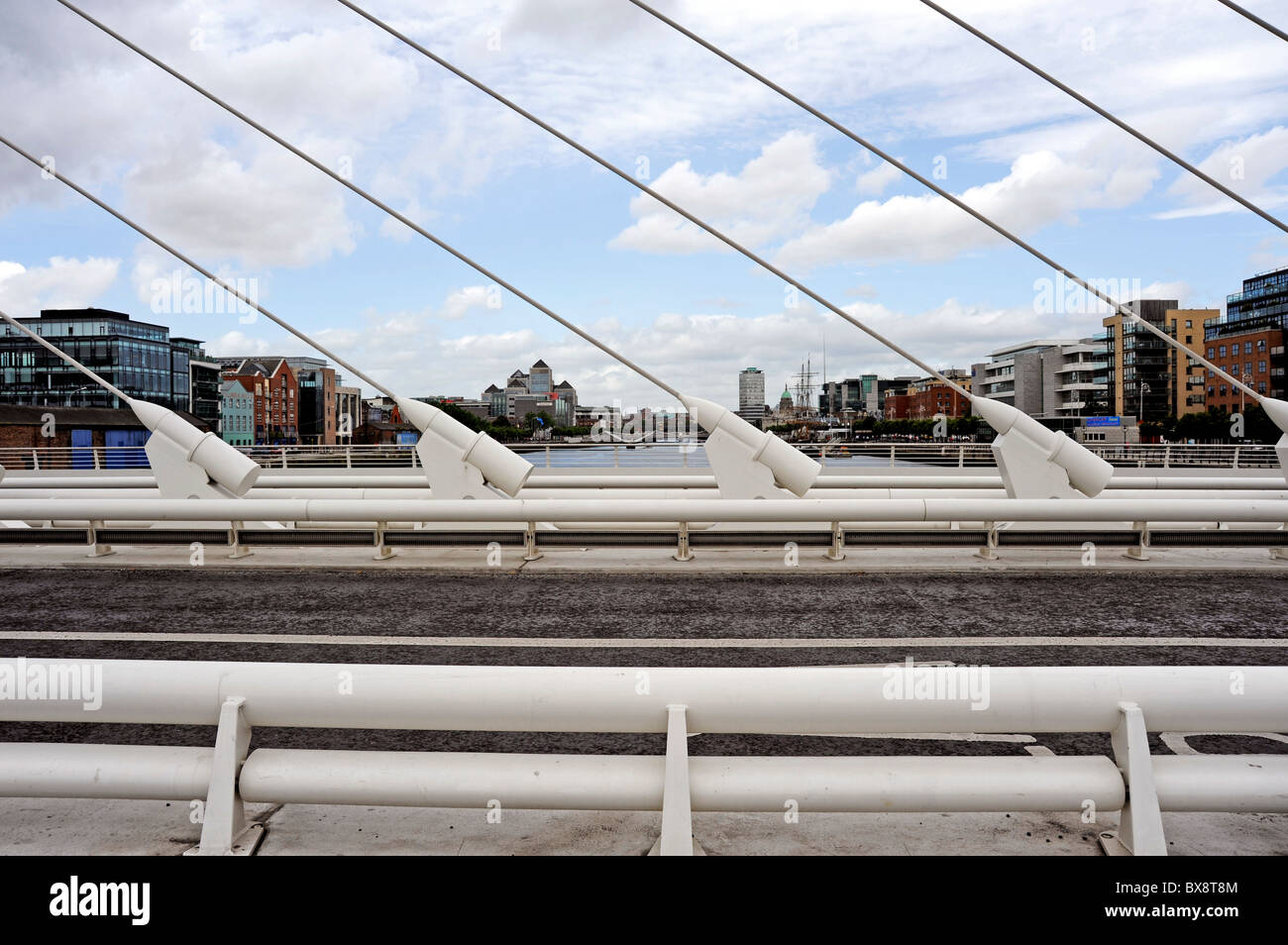 Samuel Beckett bridge on the Liffey river, Dublin, Ireland Stock Photo ...