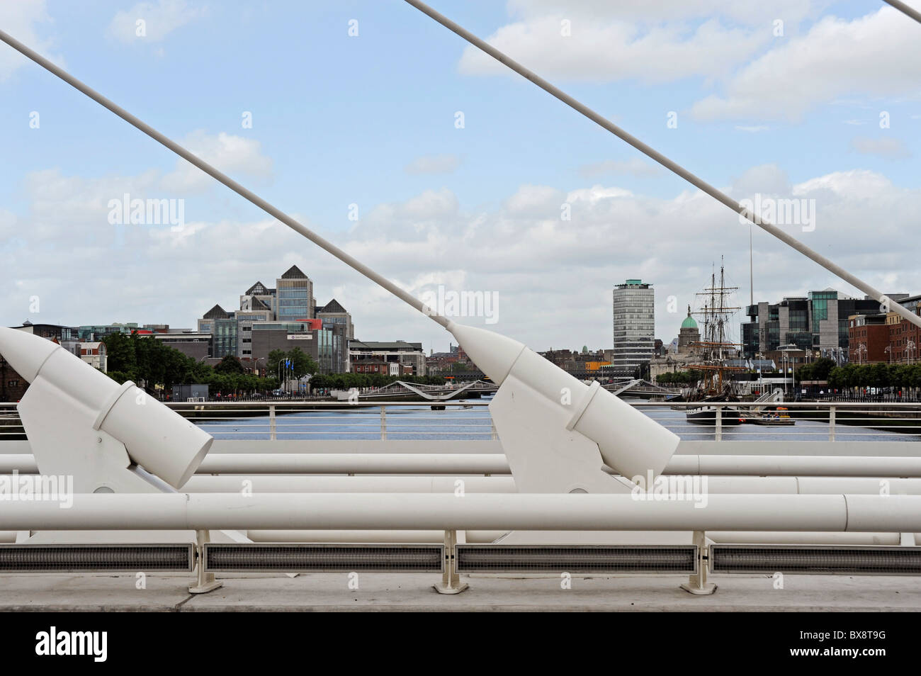 Samuel Beckett bridge on the Liffey river, Dublin, Ireland Stock Photo ...