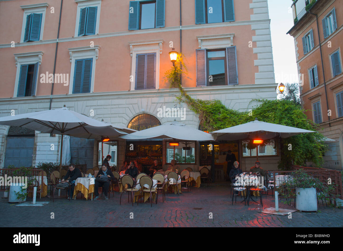 Piazza Santa Maria in Trastevere in Trastevere district Rome Italy Europe Stock Photo
