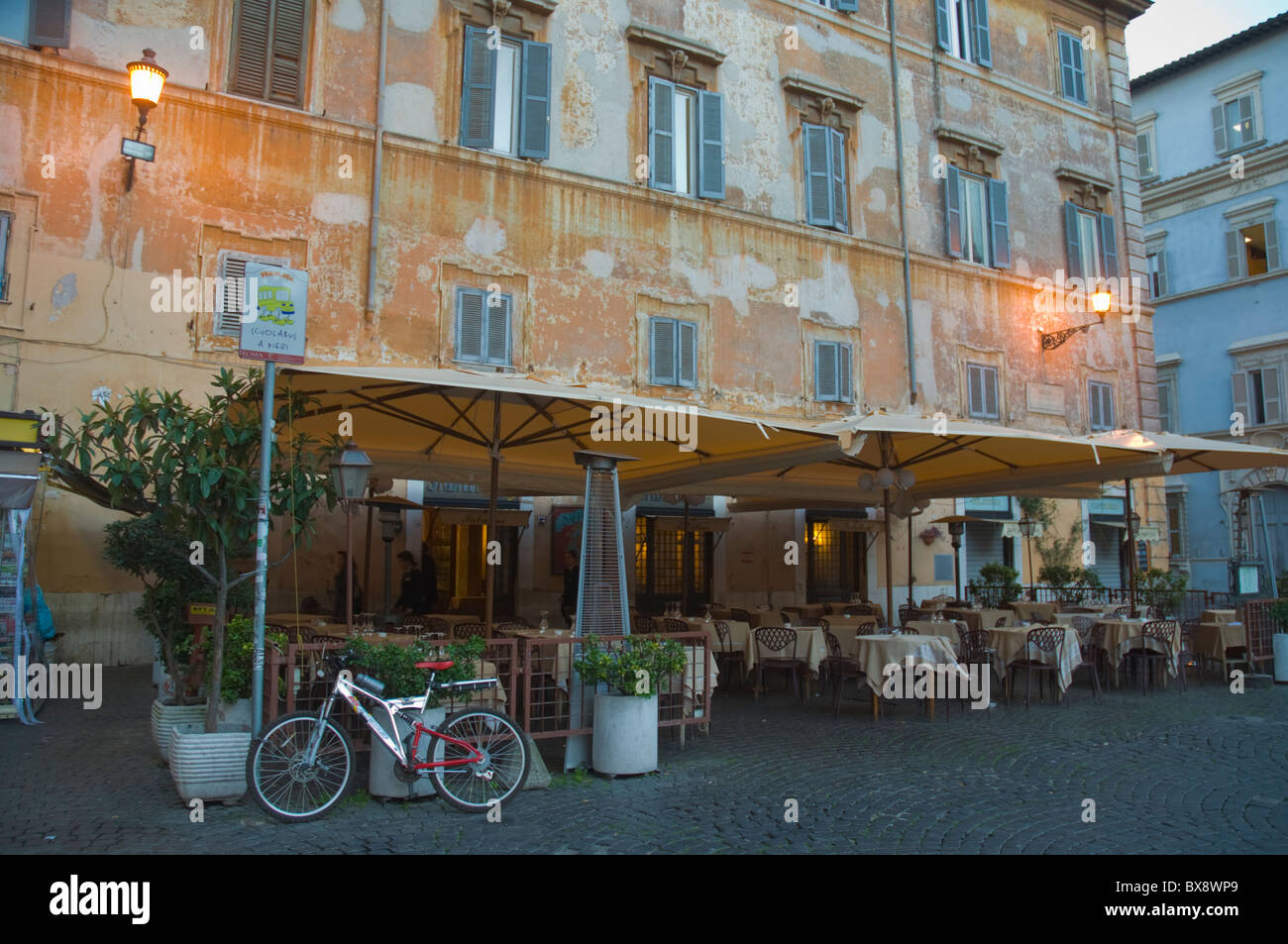 Piazza Santa Maria in Trastevere in Trastevere district Rome Italy Europe Stock Photo