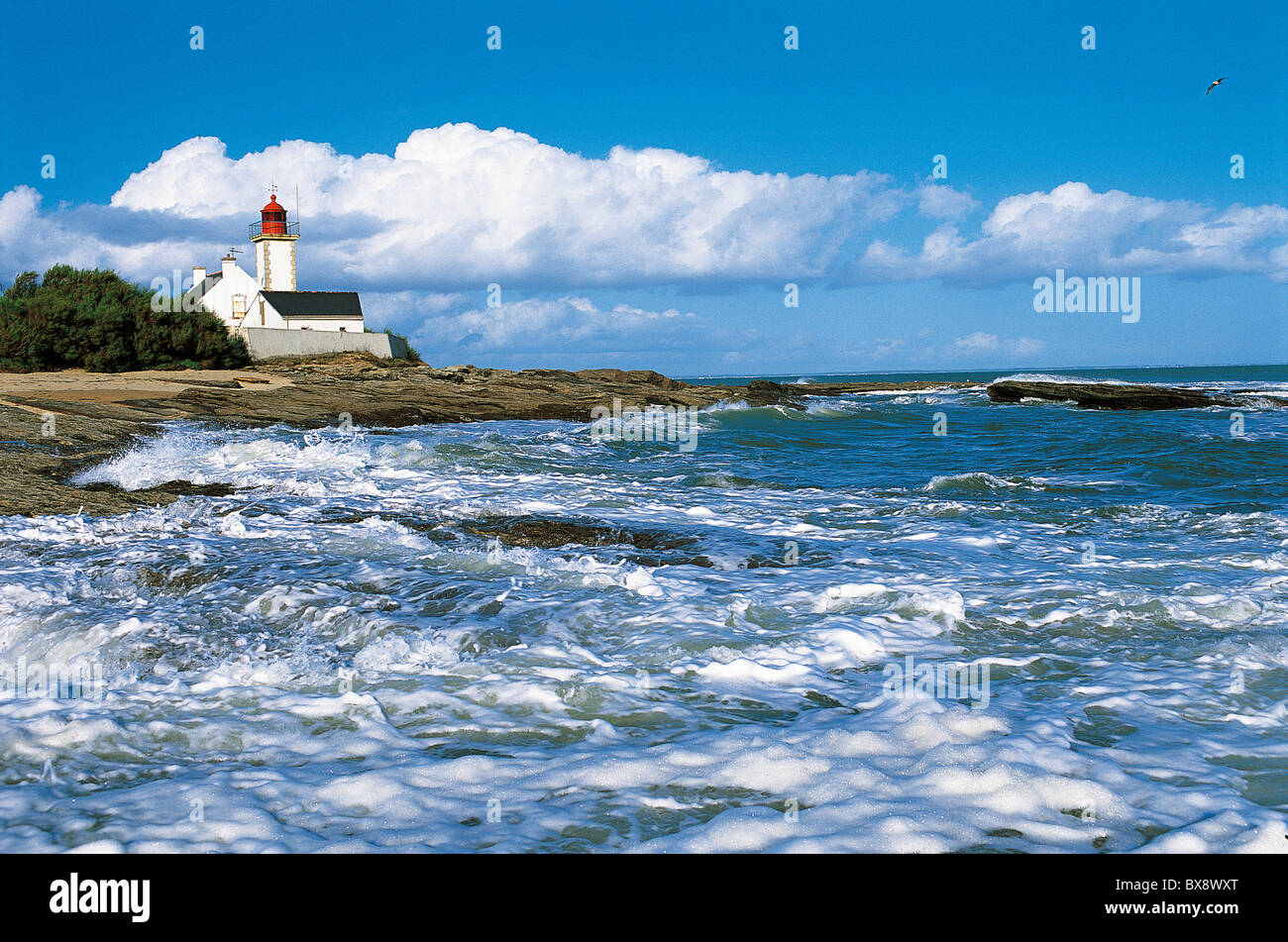 France, Brittany, Morbihan, Ile de Groix, Pointe des Chats Stock Photo