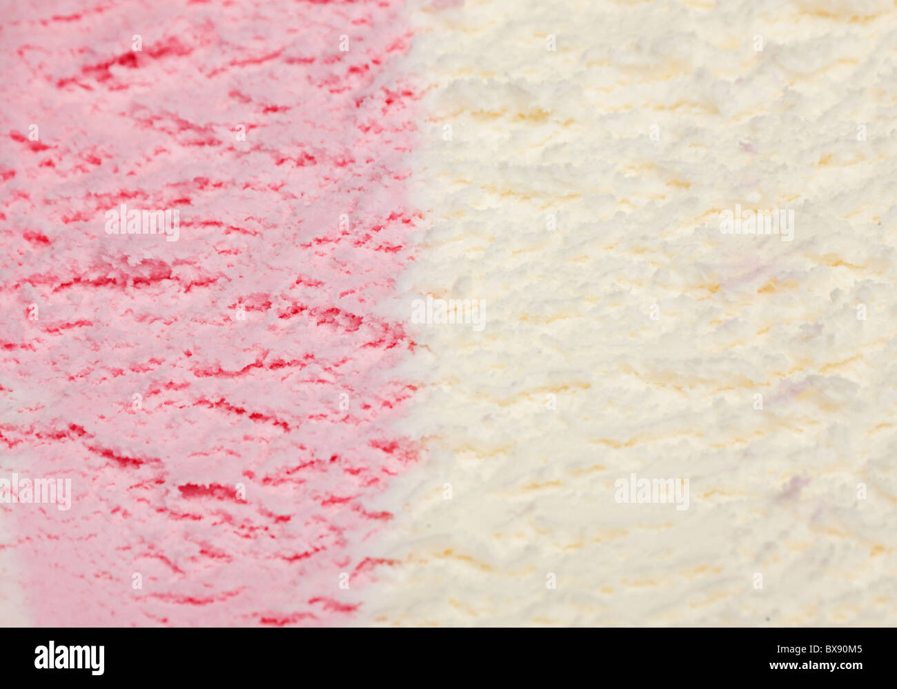 Ice-cream white pink Stock Photo