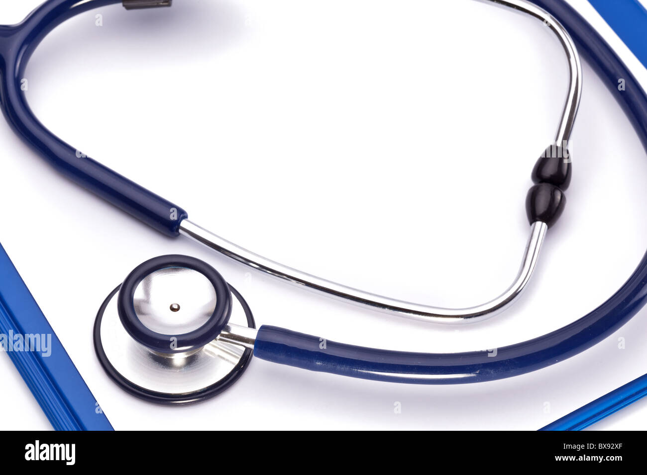 Medical stethoscope on a white background Stock Photo - Alamy