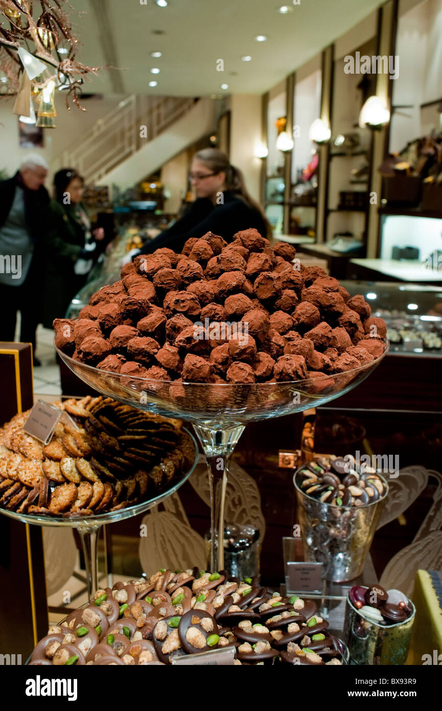 Paris, France, Shopping, "Michel Cluizel", French Chocolate Truffles on