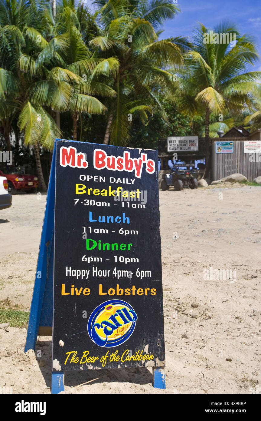 Mr. Busby's restaurant on Dawn Beach St Martin, St Maarten, Caribbean