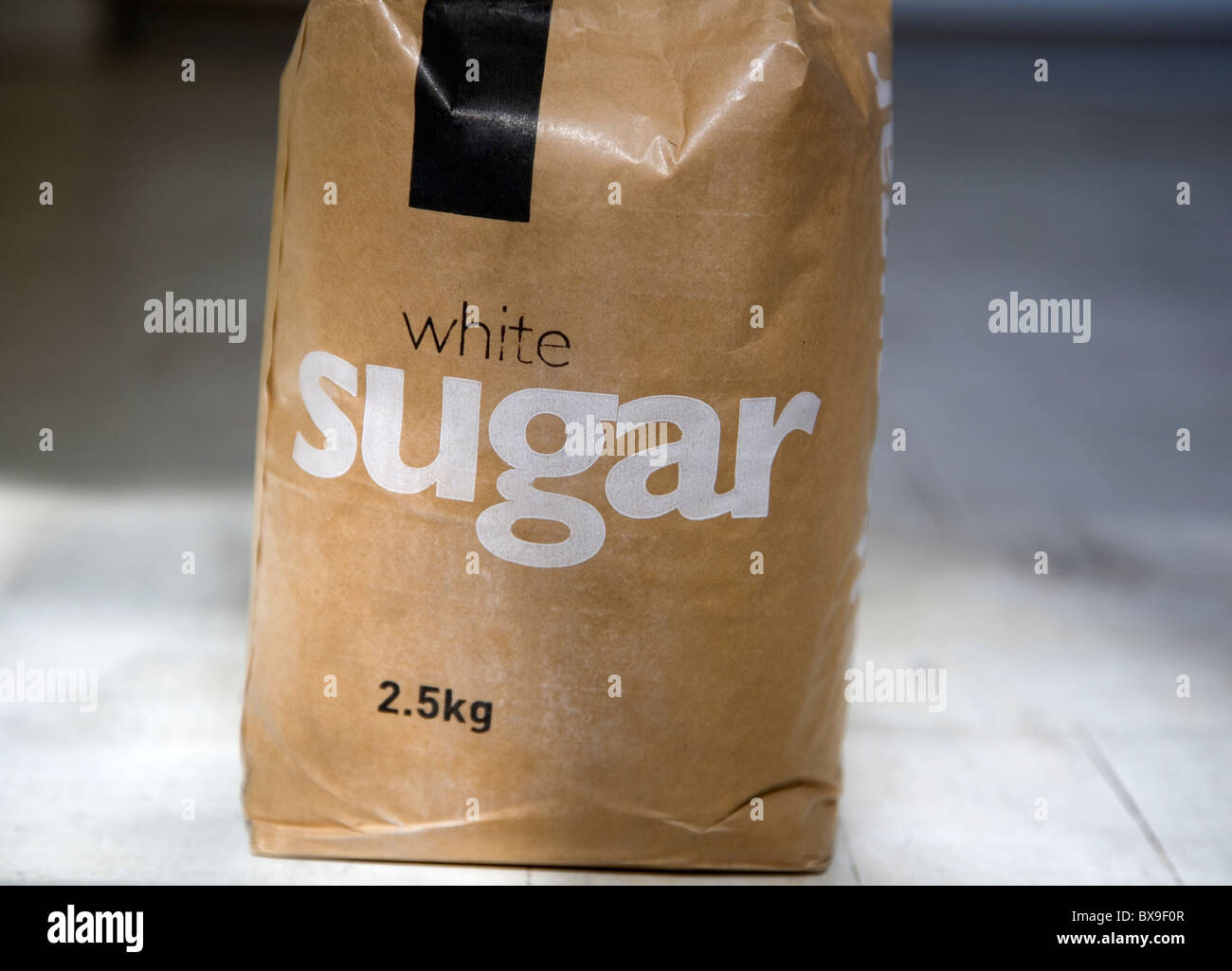 White Sugar Bag Stock Photo