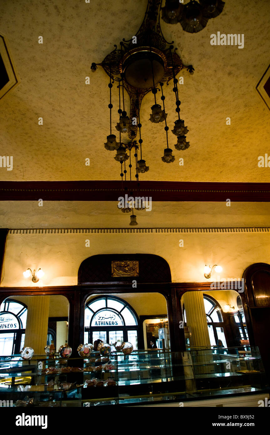 inside a popular coffee house in Alexandria, Egypt Stock Photo Alamy