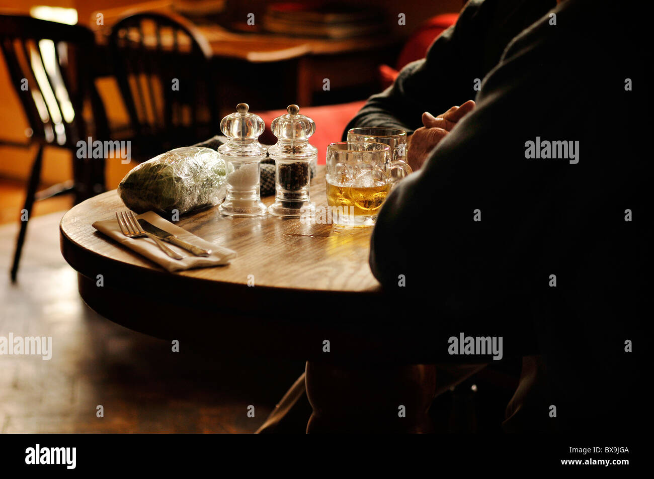 two men in a pub Stock Photo
