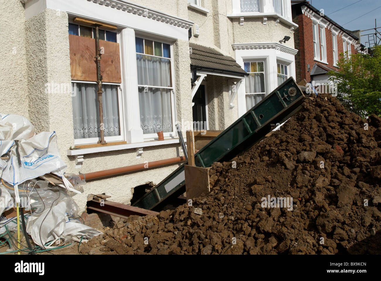Basement conversion United Kingdom Stock Photo