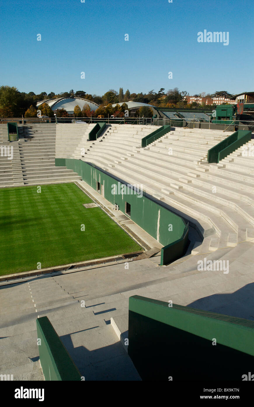 The new Court No. 2 takes shape All England Lawn Tennis Club Wimbledon London UK 2008 Stock Photo