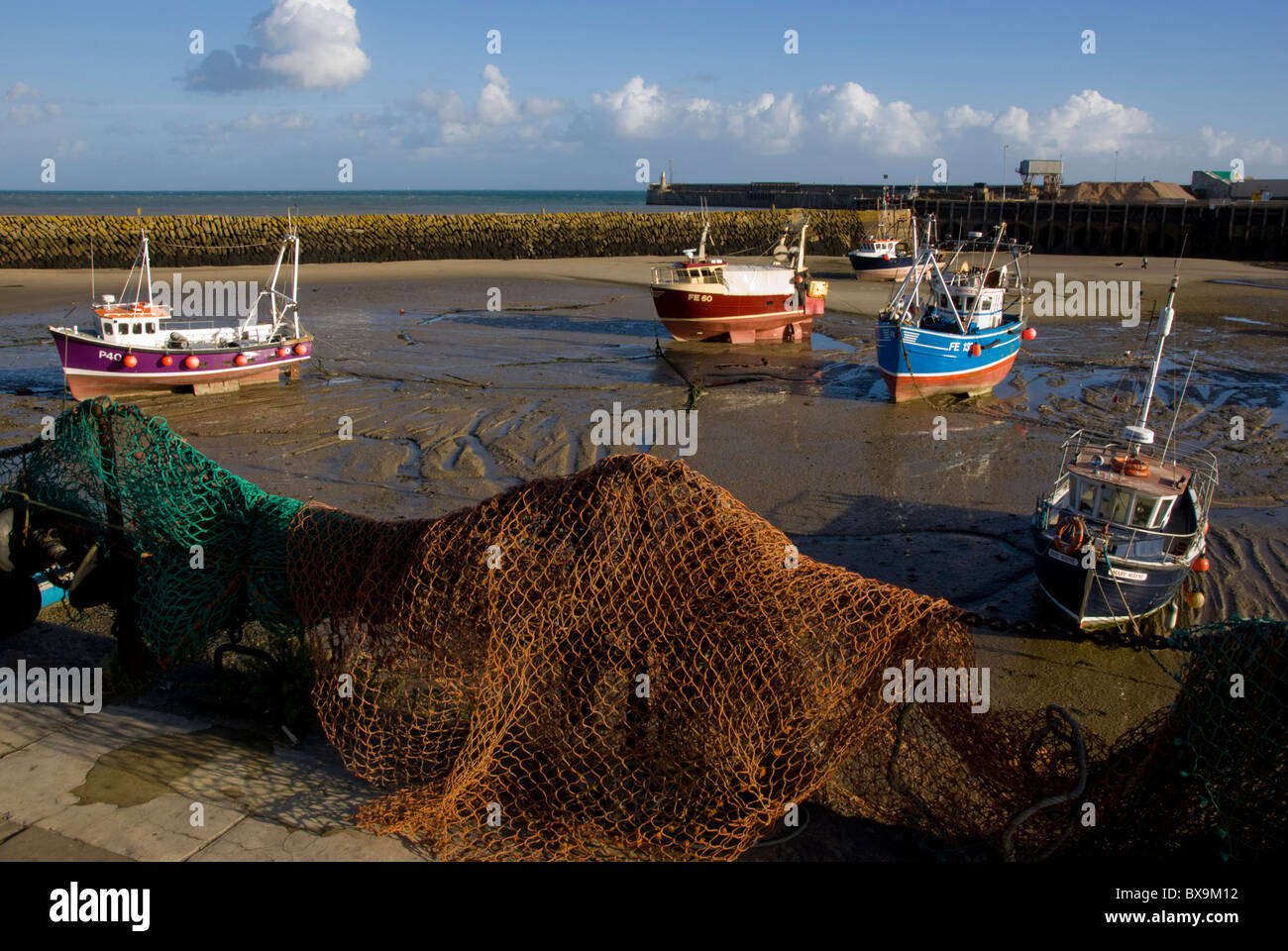 Folkestone harbour fishing boats hi-res stock photography and images ...
