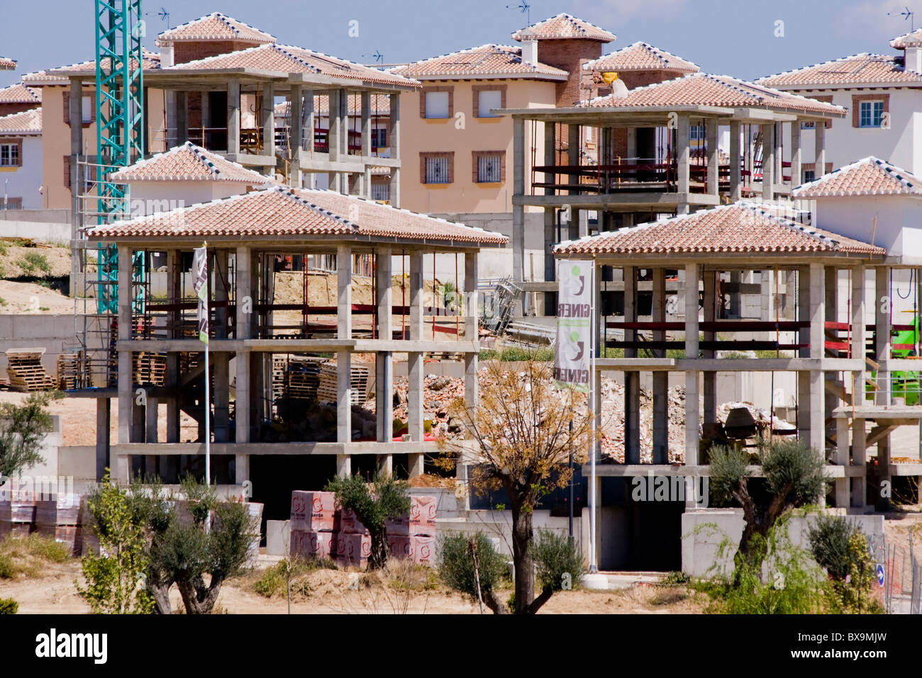 Europe, Spain, Granada Construction Stock Photo Alamy
