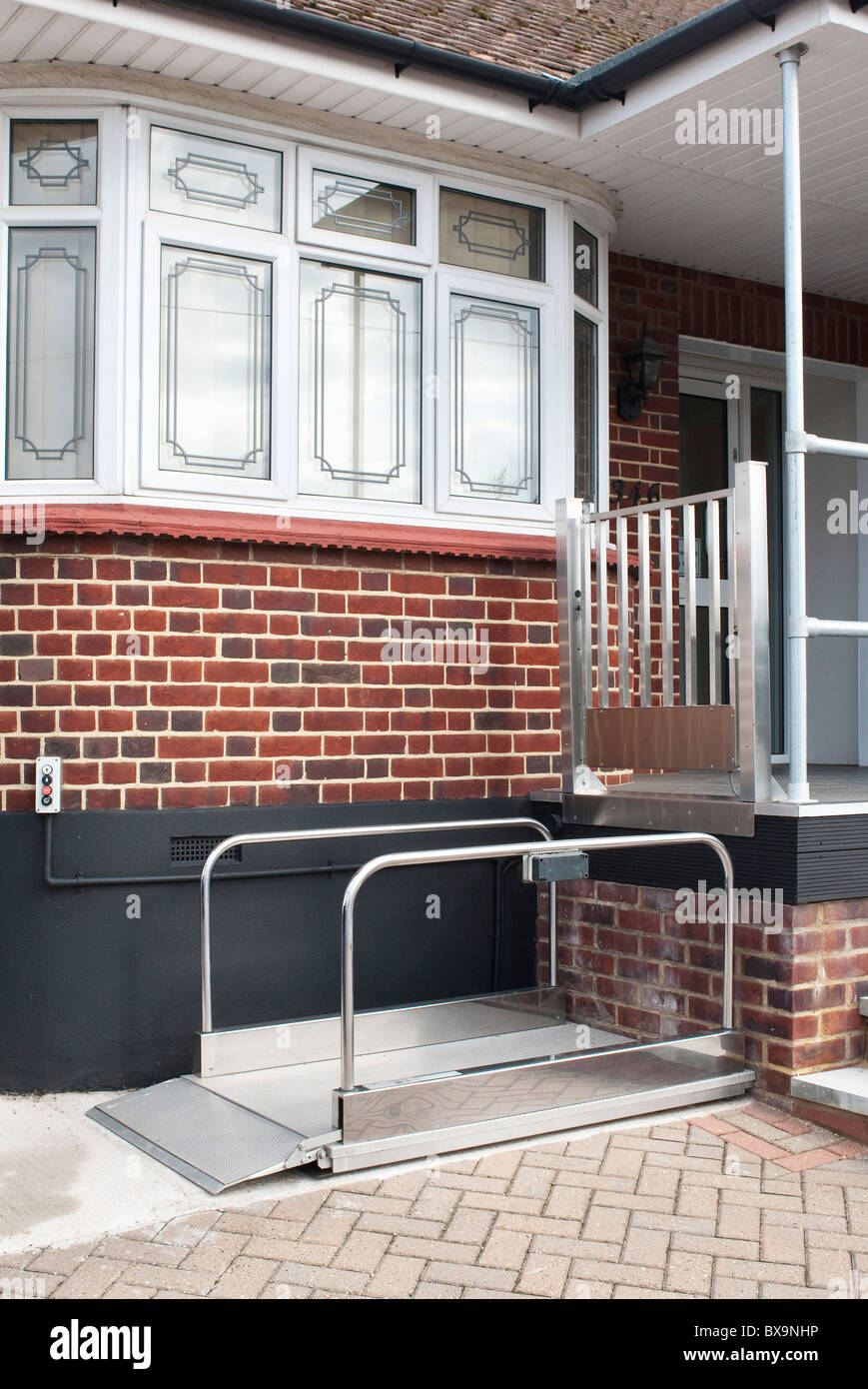 Wheelchair lift access to the front door of a doctor's surgery Benfleet