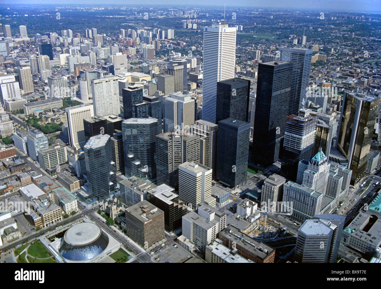 Aerial view of Toronto, Ontario, Canada. Stock Photo