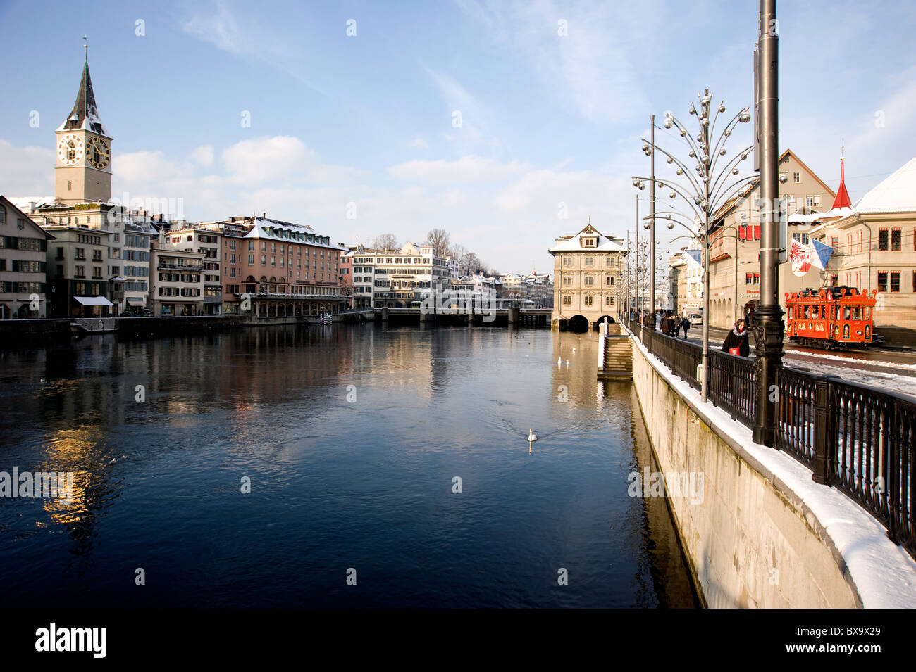 The river Limmat in Zurich, Switzerland Stock Photo - Alamy