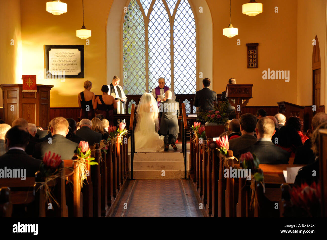 Traditional church wedding. Roman Catholic in Ireland Stock Photo
