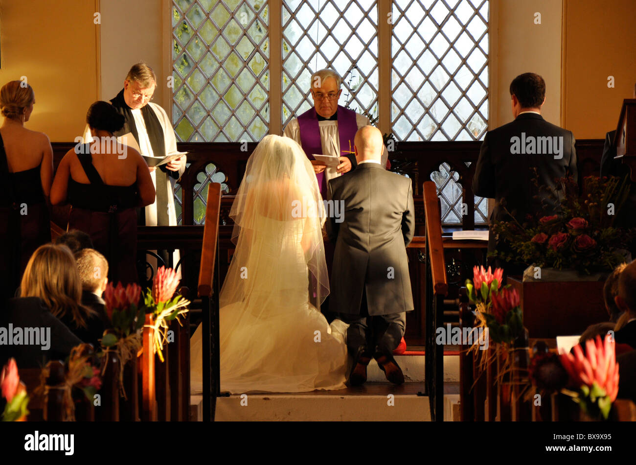 Traditional church wedding Stock Photo