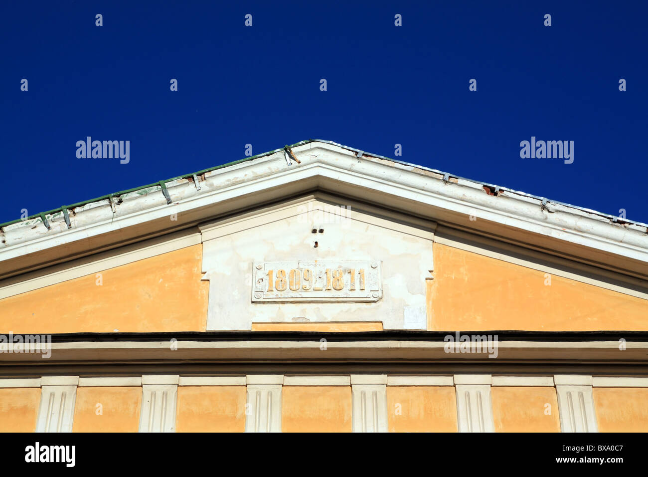 roof of the old building Stock Photo