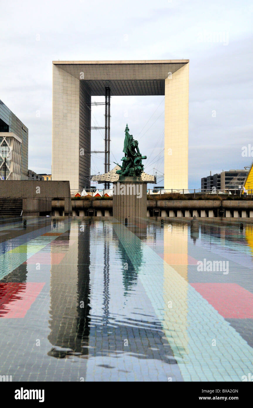 La Defense area of Paris France Stock Photo