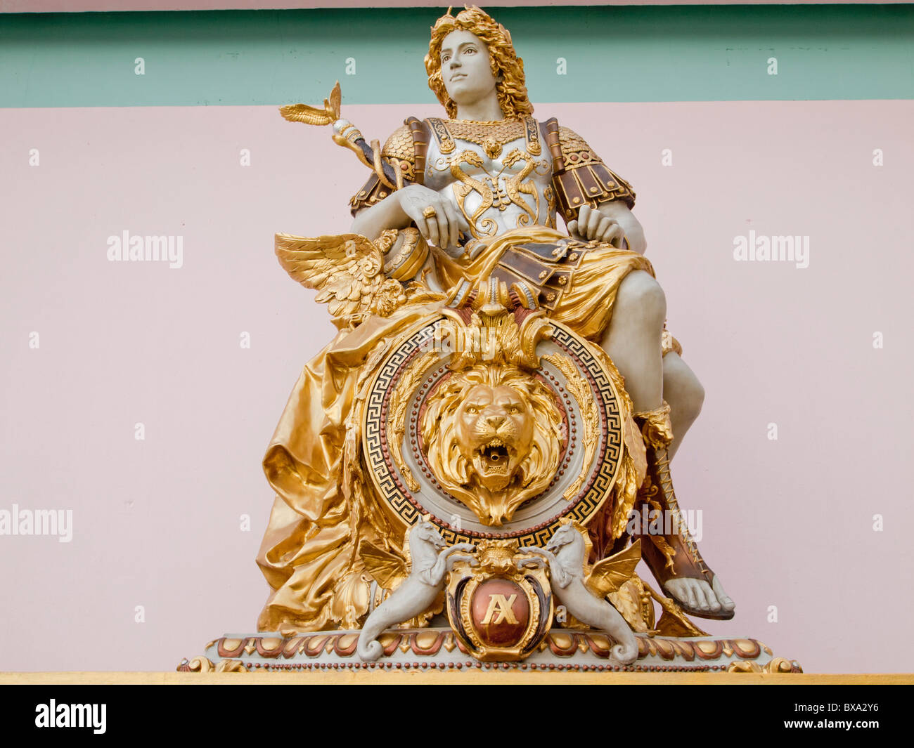 Statue greek warrior hi-res stock photography and images - Alamy