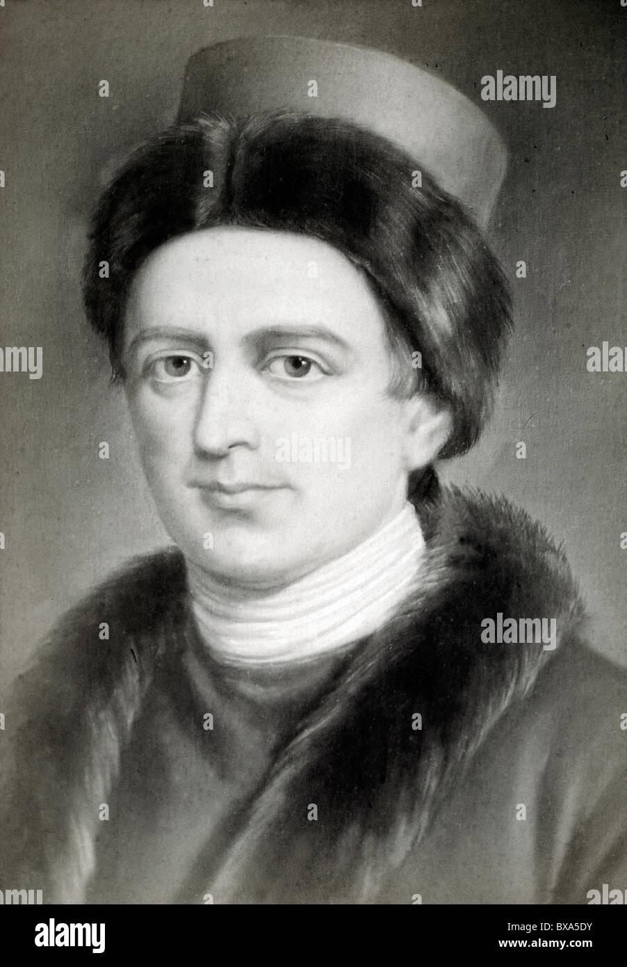 Portrait of Jean-Jacques Rousseau (1712-1778) Genevan Philosopher and ...