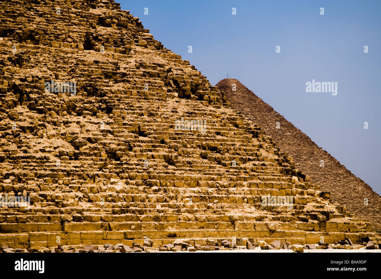 The Pyramid of Khufu and the Pyramid of Cheops in Giza Stock Photo - Alamy