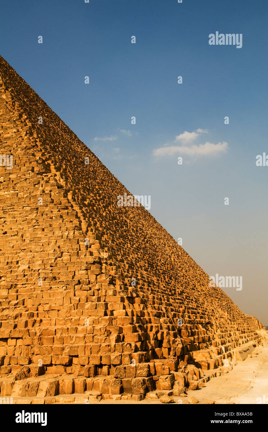 The Pyramid of Khufu and the Pyramid of Cheops in Giza Stock Photo - Alamy