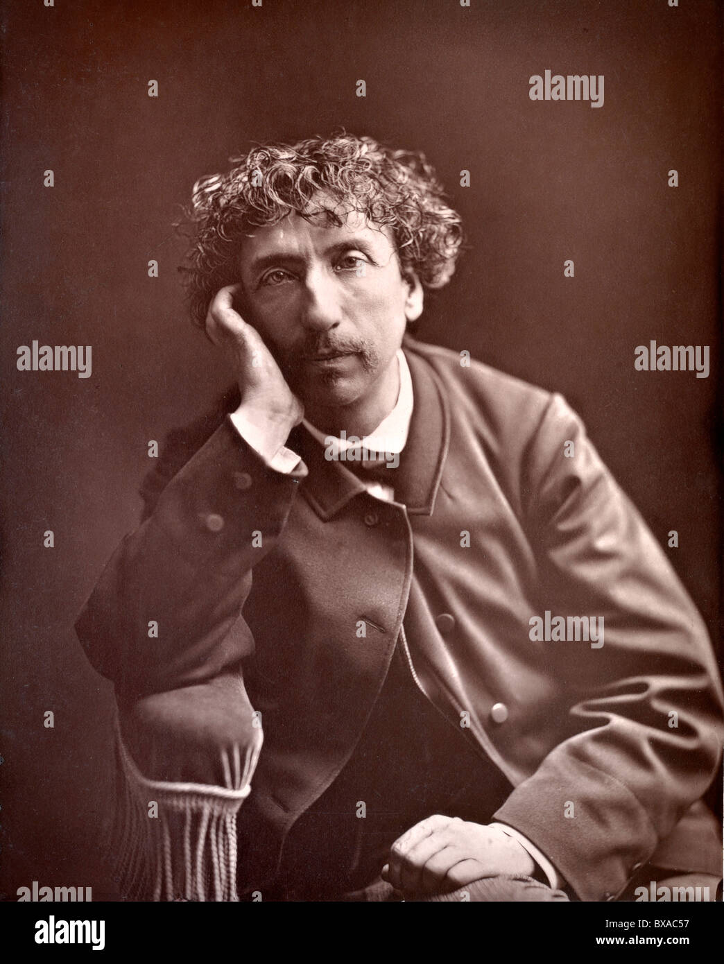Portrait of Charles Garnier (1825-1898) French Architect. Albumen Print c1880. Stock Photo