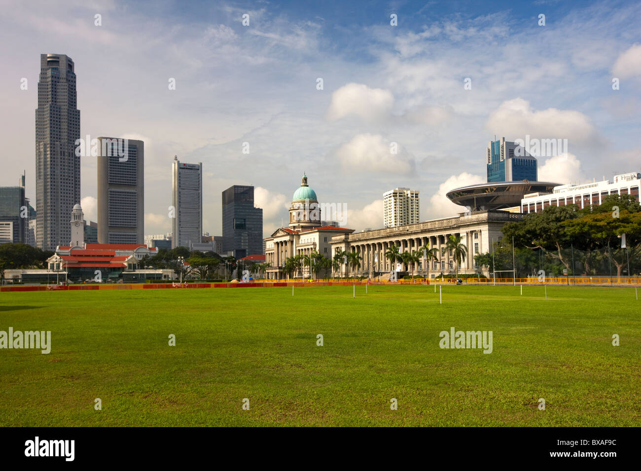 View of Padang, Singapore Stock Photo