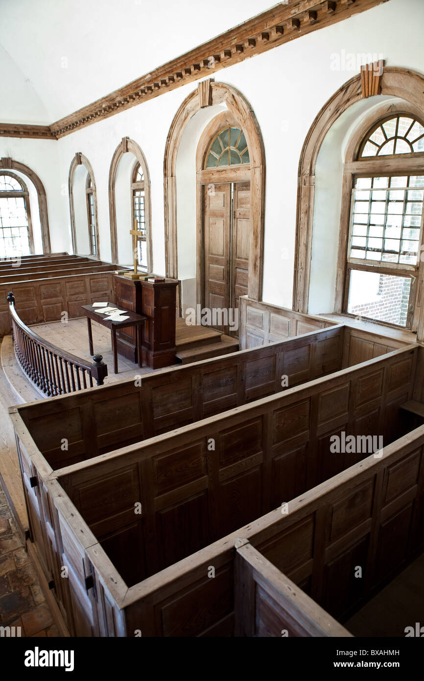 Inside of St. James Santee Episcopal Church built by French Huguenots