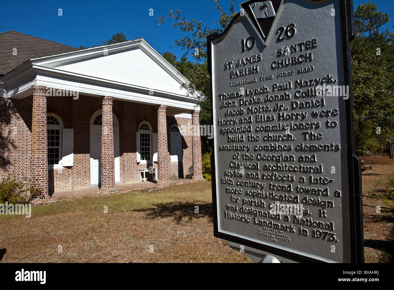 St. James Santee Episcopal Church built by French Huguenots in 1768 ...