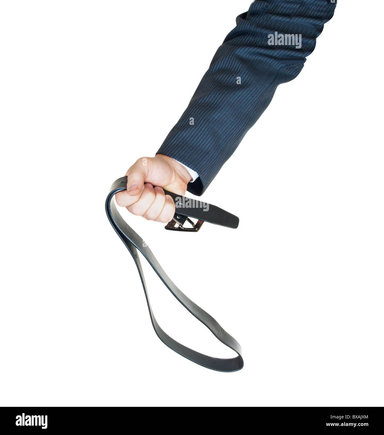 belt in hand