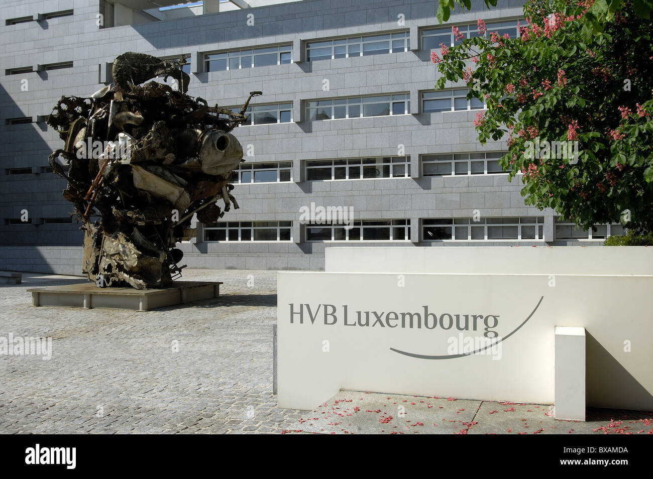 A branch of HypoVereinsbank, Luxembourg Stock Photo
