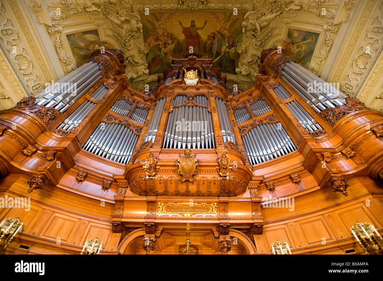 The Sauer organ in the Berlin Cathedral, Germany Stock Photo