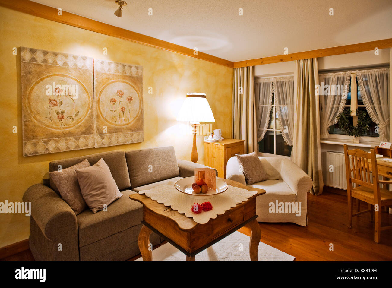 Hotel Suite In Alpine Style Stock Photo Alamy