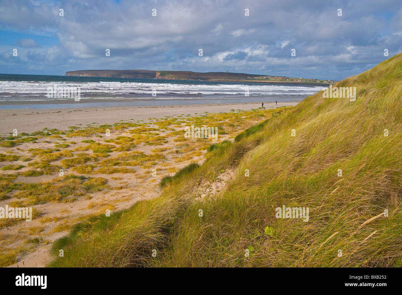 Dunnet Bay looking to Dunnet head, Thurso, Highland Region, Scotland, September, 2010 Stock Photo