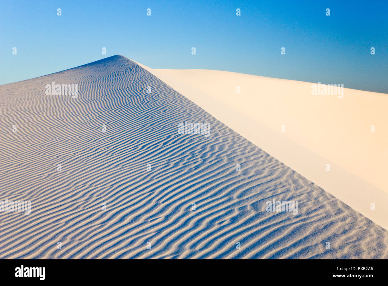 Rippled sand dune Stock Photo