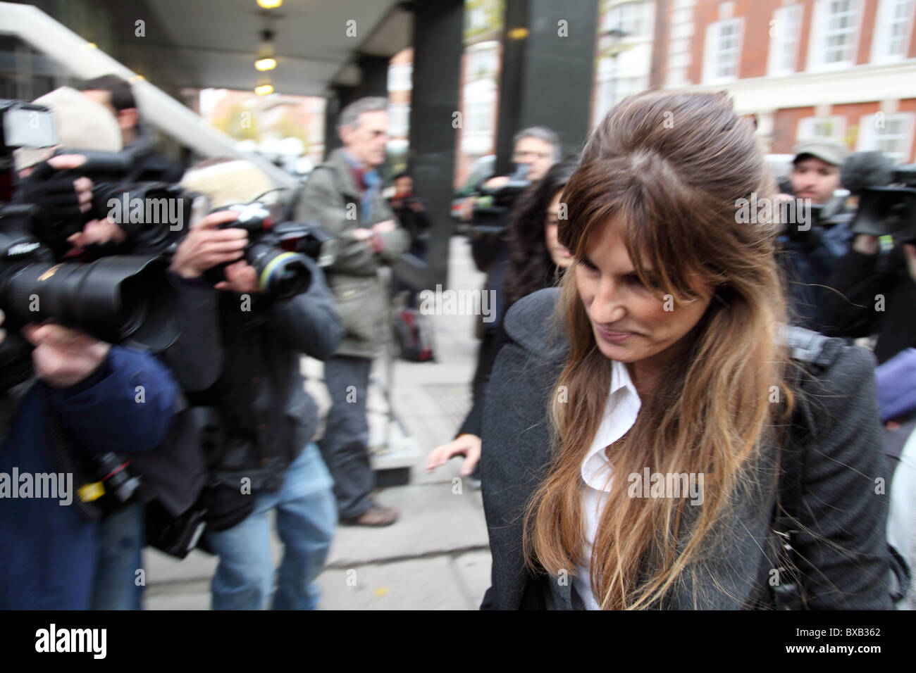 Jemima Khan at the Julian Assange hearing at the City of Westminster Magistrates' Court Stock Photo